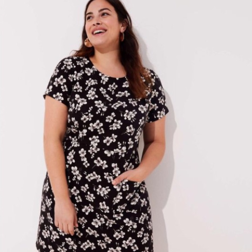 Loft Plus Magnolia Patch Pocket Dress